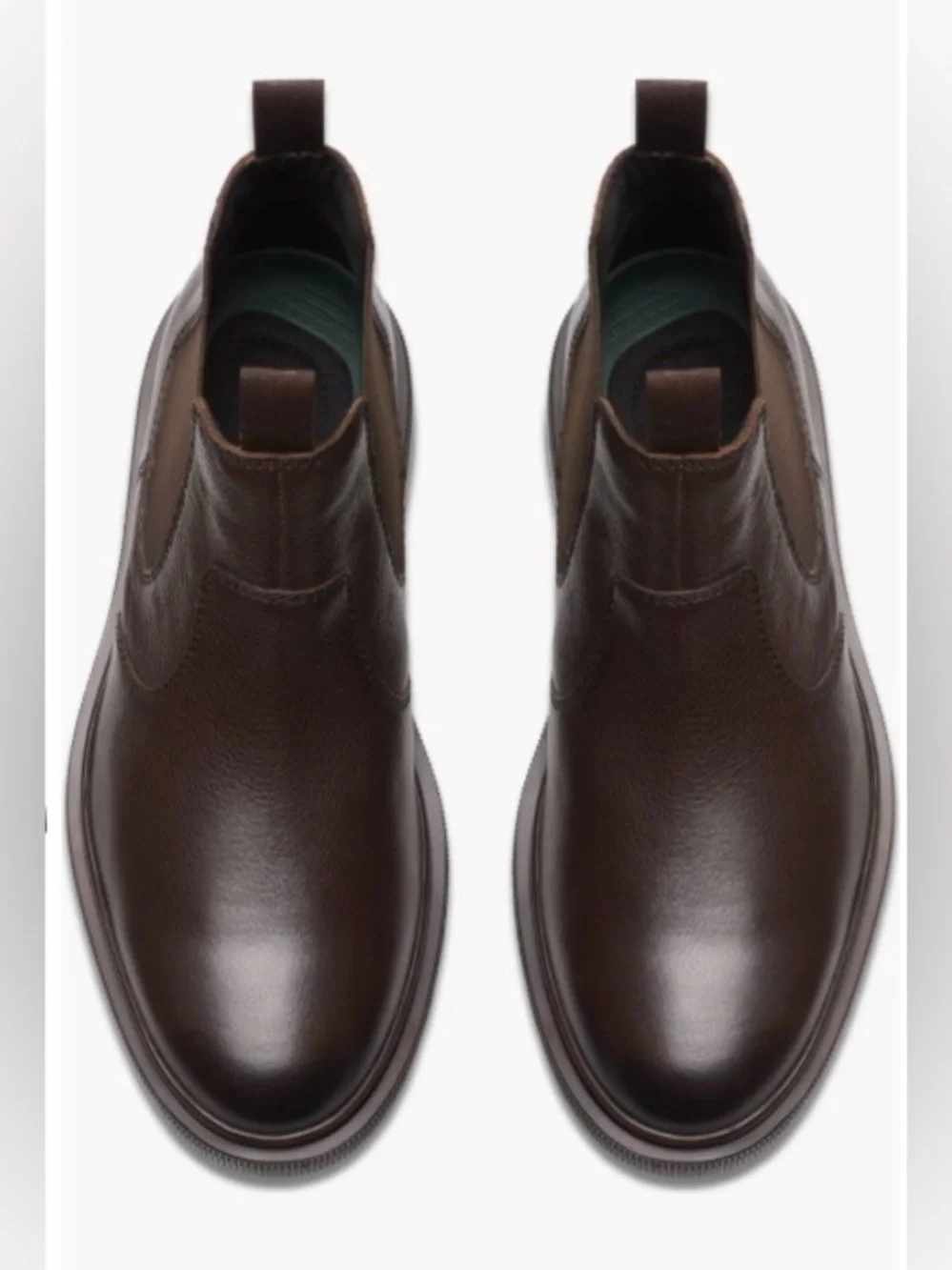 Clarks Men's Dark Brown Leather Chukka Chelsea Boots